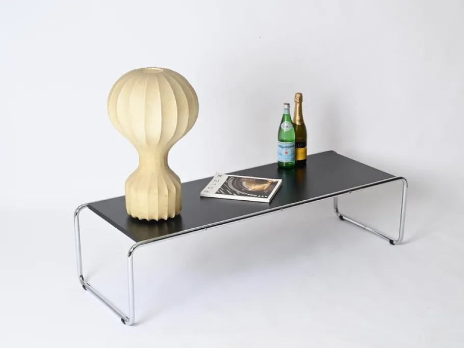 Discount Pamono Large Gatto Beige Cocoon Table Lamp attributed to Castiglioni for Flos, Italy, 1960s