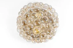 Hot Pamono Large German Amber Sconce in Bubble Glass by Helena Tynell, 1960s