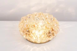 Hot Pamono Large German Amber Sconce in Bubble Glass by Helena Tynell, 1960s
