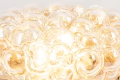 Hot Pamono Large German Amber Sconce in Bubble Glass by Helena Tynell, 1960s