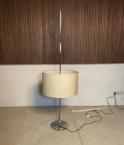 Sale Pamono Large German Chromed Floor Lamp with Adjustable Lampshade from Staff, 1960s