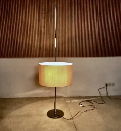Sale Pamono Large German Chromed Floor Lamp with Adjustable Lampshade from Staff, 1960s