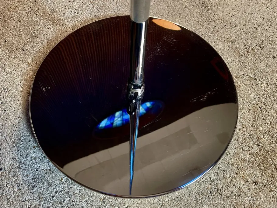 Sale Pamono Large German Chromed Floor Lamp with Adjustable Lampshade from Staff, 1960s