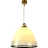 Clearance Pamono Large Glass Bell Shape Pendant Pendant by Renato Toso for Leucos Murano 1960s