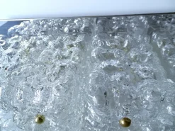 Clearance Pamono Large Glass Ceiling Lamp from Limburg