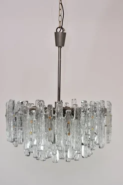 Best Pamono Large Glass Chandelier by J.T. Kalmar for Kalmar Franken KG, 1970s