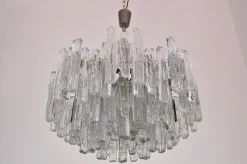 Best Pamono Large Glass Chandelier by J.T. Kalmar for Kalmar Franken KG, 1970s
