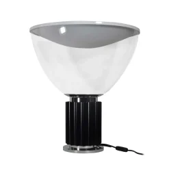 Outlet Pamono Large Glass Model Taccia Table Lamp by Achille Castiglioni for Flos, 1990s