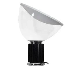 Outlet Pamono Large Glass Model Taccia Table Lamp by Achille Castiglioni for Flos, 1990s