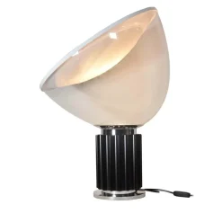 Outlet Pamono Large Glass Model Taccia Table Lamp by Achille Castiglioni for Flos, 1990s