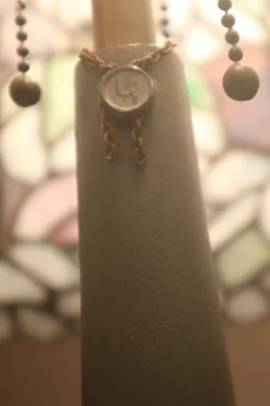 Online Pamono Large Glass Mosaic Table Lamp with Bronze Water Lily Lamp Base in the style of Tiffany