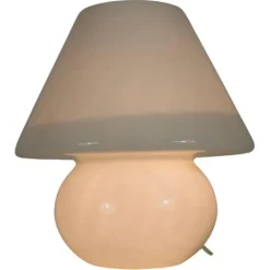 Best Pamono Large Glass Mushroom Table Lamp from Limburg, Germany, 1970s
