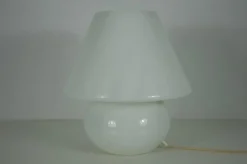 Best Pamono Large Glass Mushroom Table Lamp from Limburg, Germany, 1970s