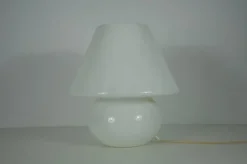 Best Pamono Large Glass Mushroom Table Lamp from Limburg, Germany, 1970s