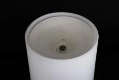 Pamono Large Glass Table Lamp attributed to Fontana Arte, Italy, 1980s