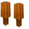 Online Pamono Large Glass Tube Terracotta Colored Sconces, 1970s, Set of 2