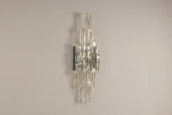 Hot Pamono Large Glass Wall Lamp by Albano Poli for Poliarte, Italy, 1970s