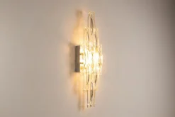 Hot Pamono Large Glass Wall Lamp by Albano Poli for Poliarte, Italy, 1970s