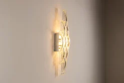 Hot Pamono Large Glass Wall Lamp by Albano Poli for Poliarte, Italy, 1970s