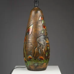 New Pamono Large Glazed Ceramic Lamp by Ola Fihl for Tilgmans Keramik, Sweden, 1960s