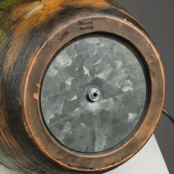 New Pamono Large Glazed Ceramic Lamp by Ola Fihl for Tilgmans Keramik, Sweden, 1960s