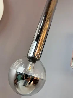 Hot Pamono Large Globe Pendant in Chrome by Motoko Ishii for Staff