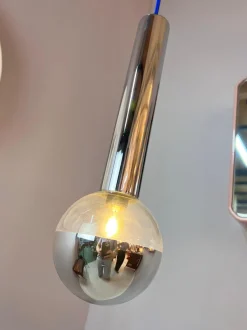 Hot Pamono Large Globe Pendant in Chrome by Motoko Ishii for Staff