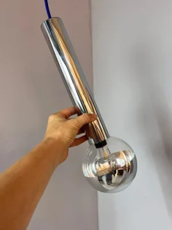 Hot Pamono Large Globe Pendant in Chrome by Motoko Ishii for Staff