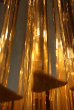 Discount Pamono Large Golden Yellow Glass Bars Wall Lamp by Paolo Venini, 1960s