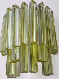 Discount Pamono Large Golden Yellow Glass Bars Wall Lamp by Paolo Venini, 1960s