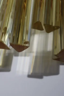 Discount Pamono Large Golden Yellow Glass Bars Wall Lamp by Paolo Venini, 1960s