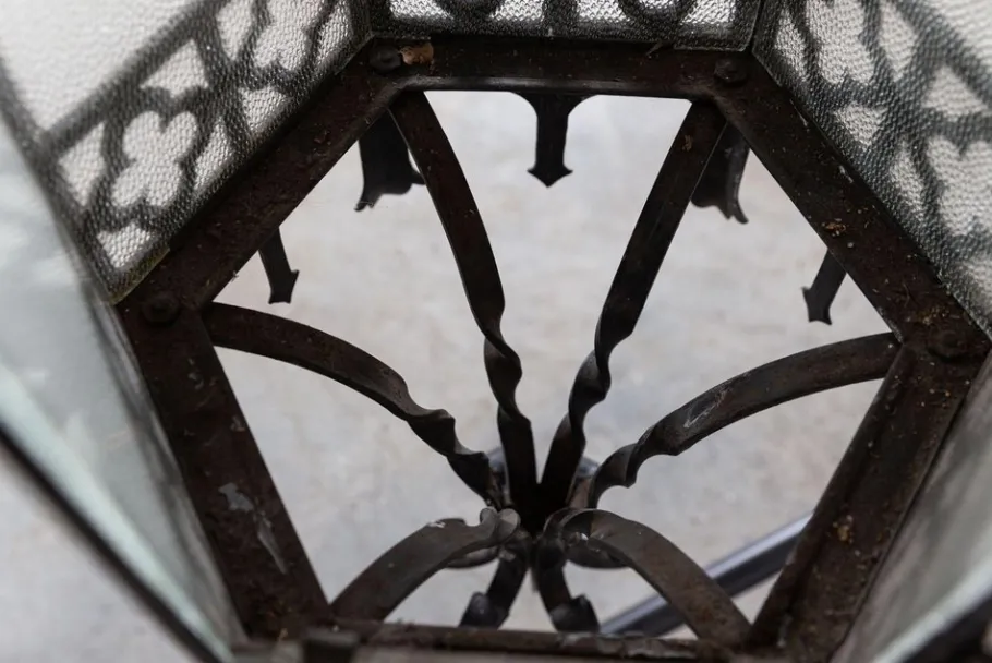 Best Pamono Large Gothic Revival Church Lanterns, 1900s, Set of 2