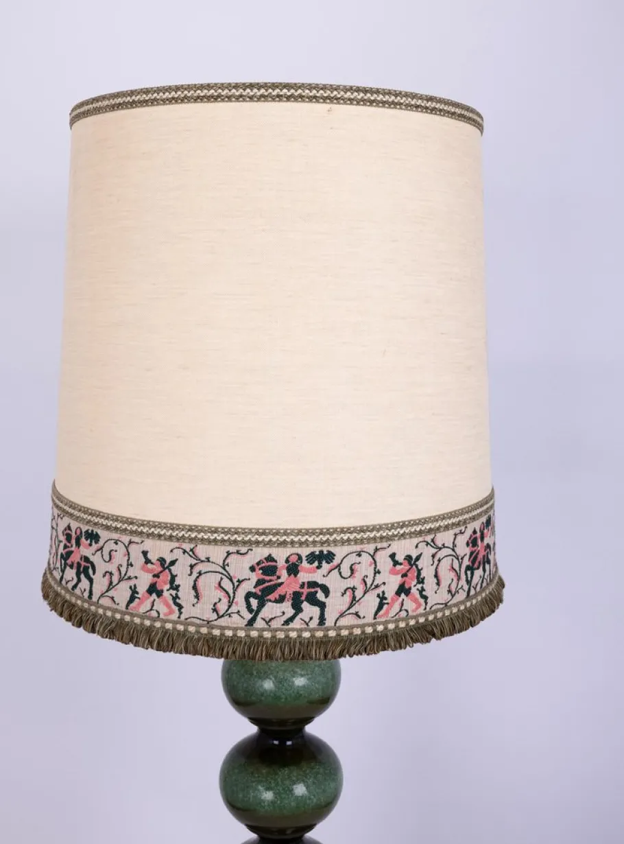 Best Pamono Large Green Ceramic Floor Lamp from Kaiser Leuchten, Germany, 1970s