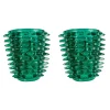 Sale Pamono Large Green Murano Glass Wall Lamps with Spikes and Gold Finish Frames, 1990s, Set of 2