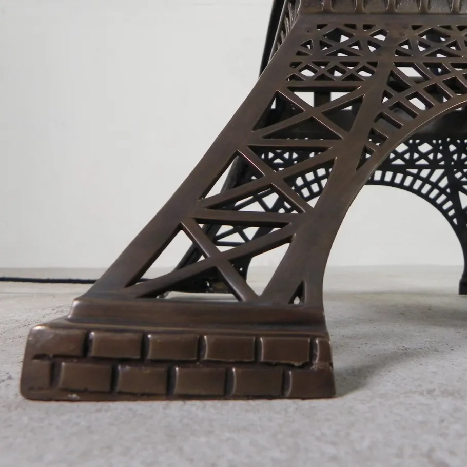 Clearance Pamono Large High Bronze Eiffel Tower with Lighting, 1970s