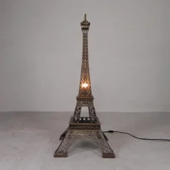 Clearance Pamono Large High Bronze Eiffel Tower with Lighting, 1970s
