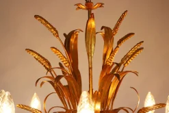 Discount Pamono Large Hollywood Regency Sheaf of Wheat 8-Arm Chandelier by Hans Kögl, 1970s
