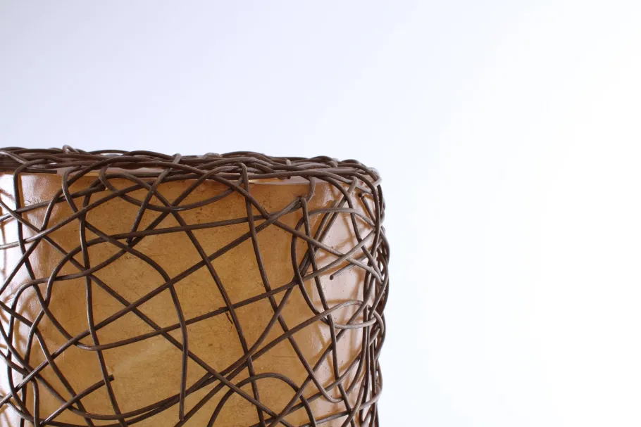 Online Pamono Large Ibiza Style Wicker and Fiberglass Floor Lamp, 1990s