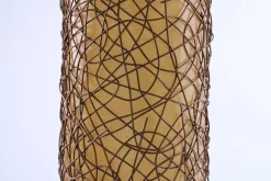 Online Pamono Large Ibiza Style Wicker and Fiberglass Floor Lamp, 1990s