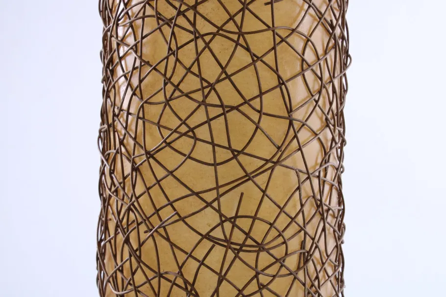 Online Pamono Large Ibiza Style Wicker and Fiberglass Floor Lamp, 1990s