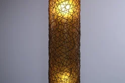 Online Pamono Large Ibiza Style Wicker and Fiberglass Floor Lamp, 1990s