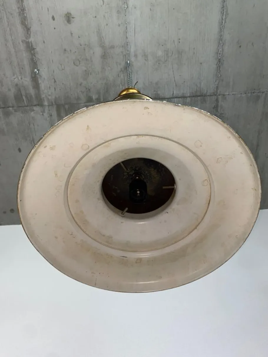 Discount Pamono Large Industrial Hanging Lamp, 1930s