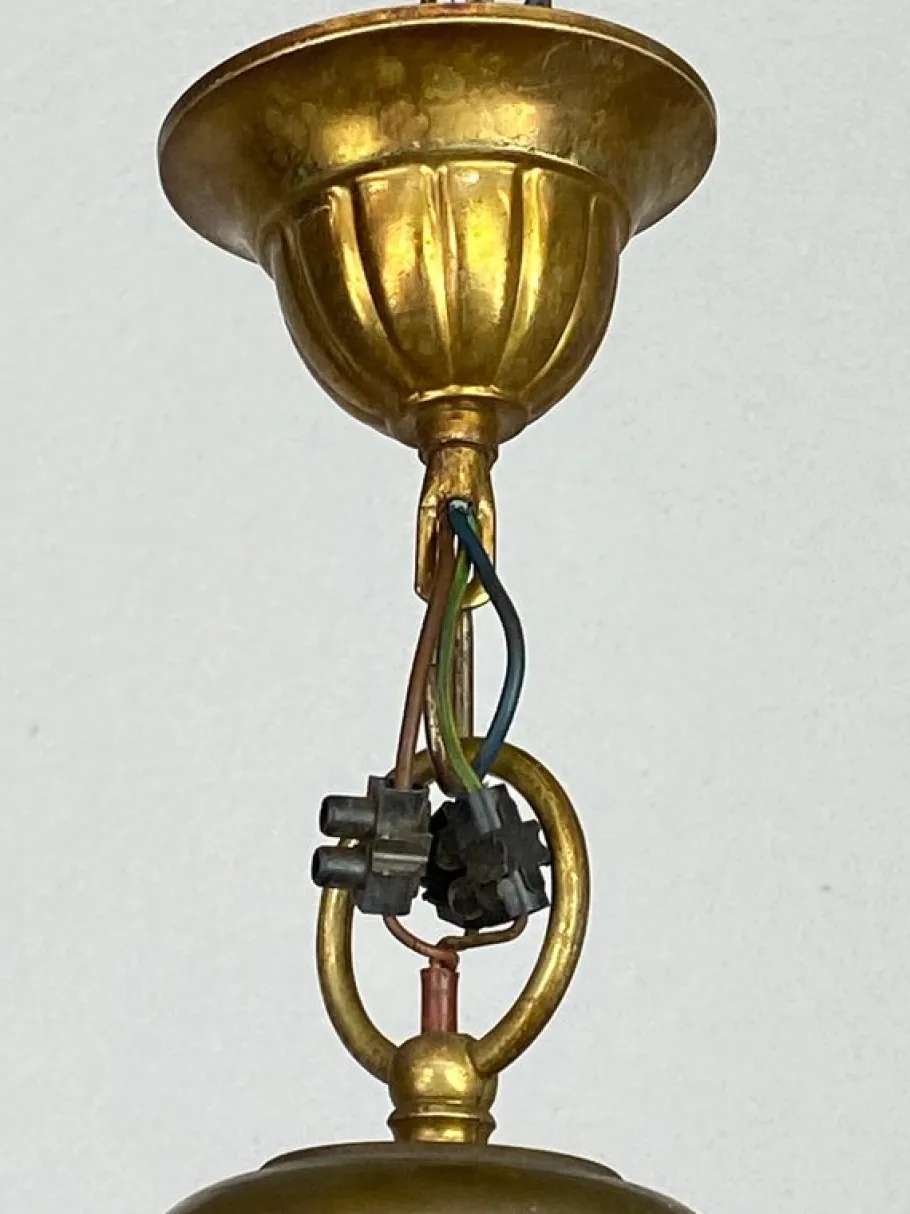 Discount Pamono Large Industrial Hanging Lamp, 1930s