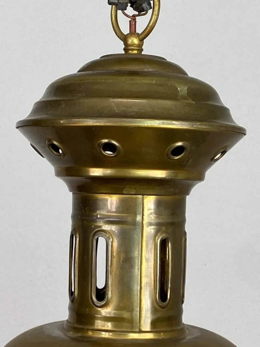 Discount Pamono Large Industrial Hanging Lamp, 1930s