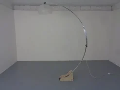 Pamono Large Italian Arc Lamp by Harvey Guzzini, 1970s