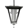 New Pamono Large Italian Art Deco Wrought Iron Lantern in the style of Paolo Buffa, 1940s