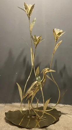 New Pamono Large Italian Brass Floor Lamp by Cittone Oggi