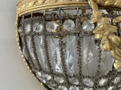 Hot Pamono Large Italian Crystal Beaded Sconces, 1970s, Set of 2