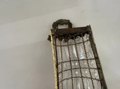 Hot Pamono Large Italian Crystal Beaded Sconces, 1970s, Set of 2