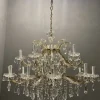 New Pamono Large Italian Crystal Chandelier